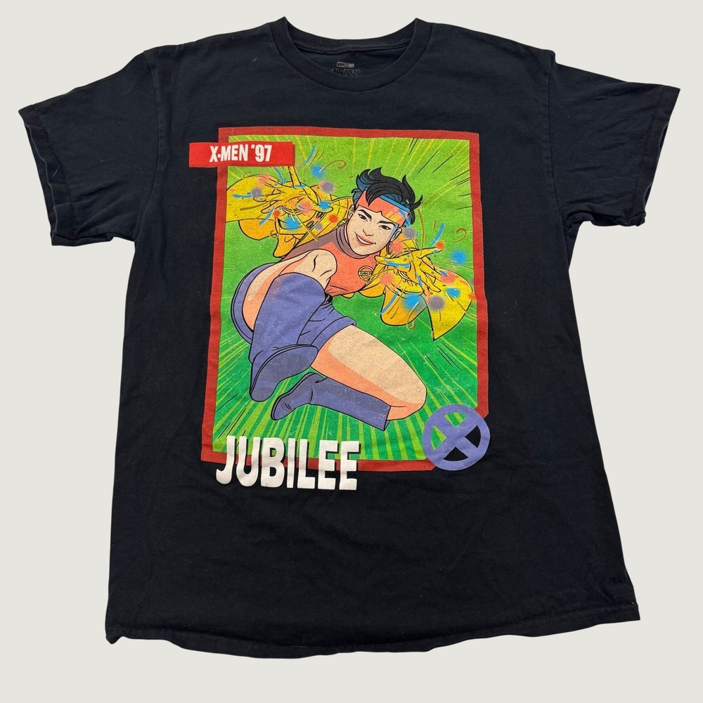 Marvel X Men 97 Jubilee T Shirt Mens Medium Black Graphic Cotton Tee